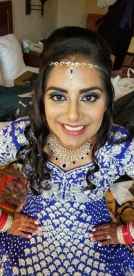 My lovely evening glam for my reception!