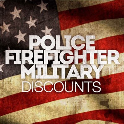 Police, Firefighter and Military Discounts