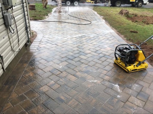 New toffee onyx 6x9 paving driveway Cambridge