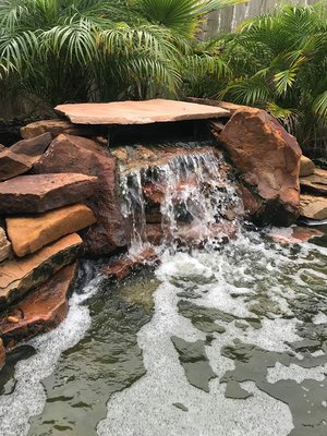 Nothing is as soothing as the sound of a waterfall in your backyard.