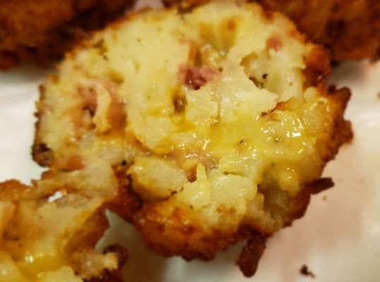 Great tots with bacon and cheese