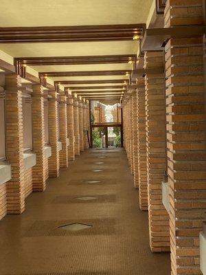 Beautiful open-air pergola leading to the Conservatory.