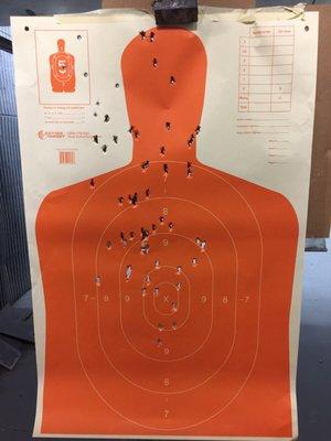 My target, not too bad!!!