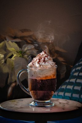 Peppermint Spiked Hot Cocoa at Odette's