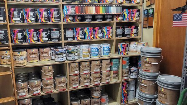 Wide variety of paint supplies