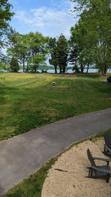 View from the balcony, overlooking the Potomac River.