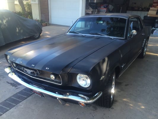 Cesar's finished product on my 66 Mustang.