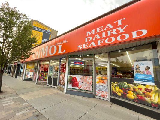 Anmol Meat and Grocery's exterior.