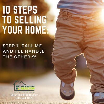 Steps to selling your home.