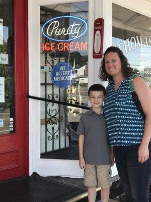 Old-fashioned soda fountain