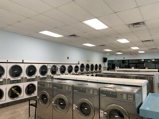 Dryers and 30lb washers.