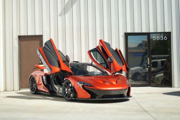 McLaren P1 received a full body wrap with paint protective film clear for the absolute best protection