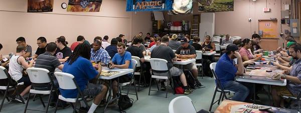 FNM Crowd. Friday Night Magic - Standard @7:30