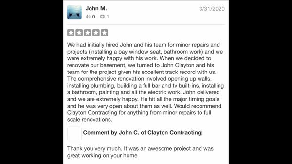 A customer review from Summit NJ.