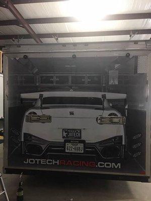 Jotech trailer wrapped up...get it?! lol