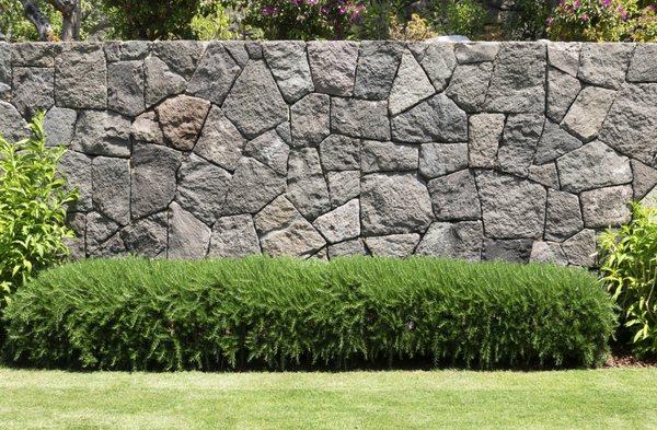 Masonry Stone Retaining Wall