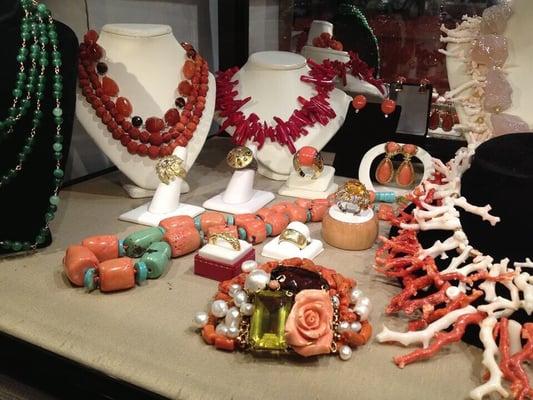 Italian Natural Coral one of kind pieces.