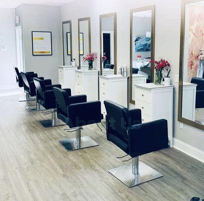 We are YOUR salon! A clean, comfortable, welcoming space we are proud to welcome you into. You are beautiful. We will prove it!