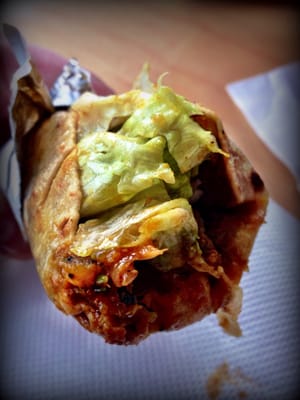 Pepper chicken Kati roll