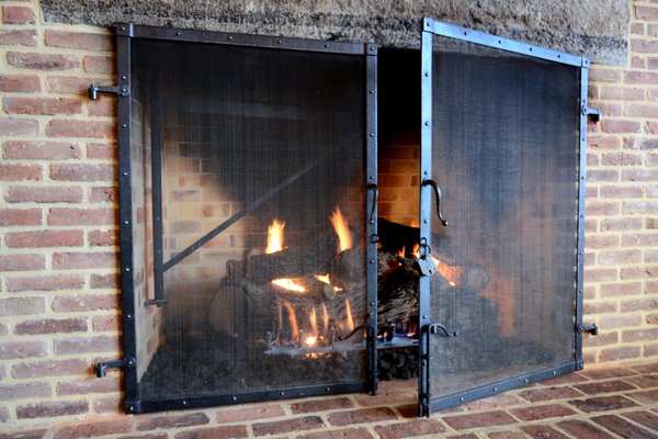 Custom Fireplace Screen