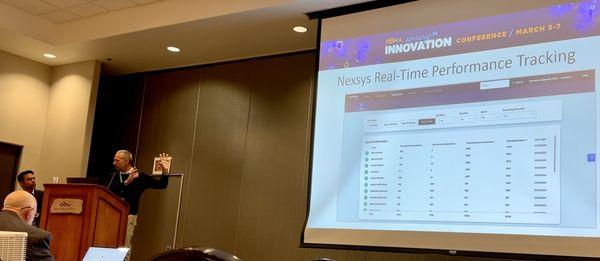 Jeff Robertson of Nexsys Billing & Practice Management at the HBMA Innovation Conference discussing Denials Management Processes