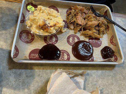 Meat Market Pulled Pork Meal & Side of Mac & Cheese