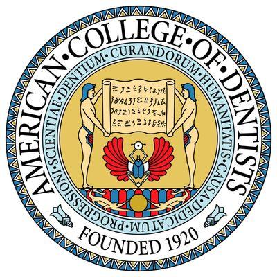 The seal of the American College of Dentists.