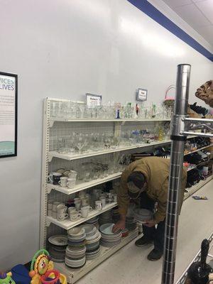 Dishes and glassware