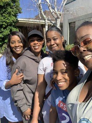 Pastor Shunda Justin, Sister Naomi Davis, Sister Courtney Fountain, Jr. Deacon Deron Felton, and Minister Charise Felton