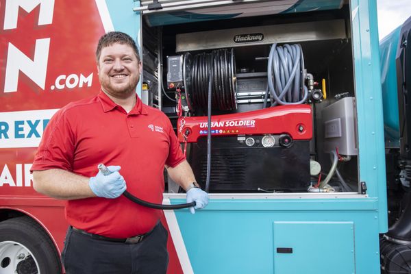 Technician getting ready for the day