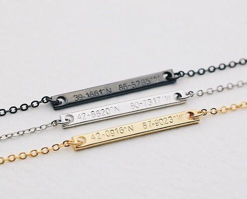 Coordinates Bracelets