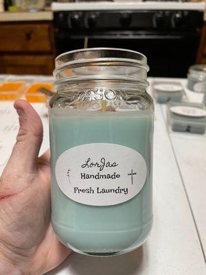 Fresh Laundry Soy Candle 16 ounce