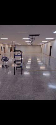 Floor waxing and buffing TCJS