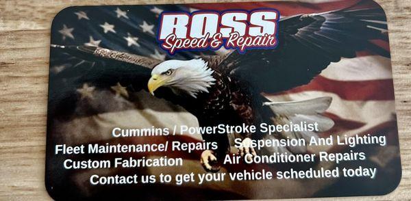 Ross Speed And Repair