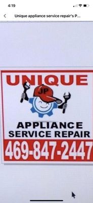 Sign for mobile sign to go to housesn fix appliances