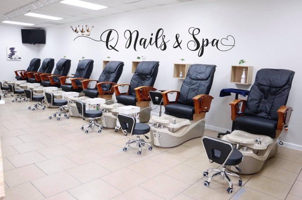 Q Nails & Spa: just finished remodel