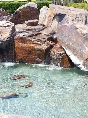 I love watching the water trickle down from the rocks.