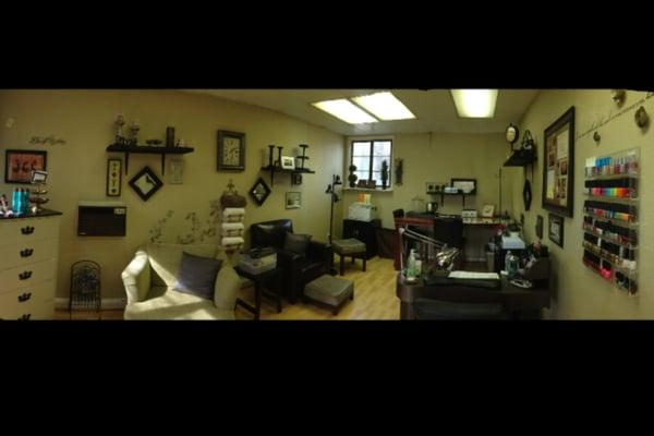 My little nail shop. It's a great place to get a fabulous safe mani/pedi