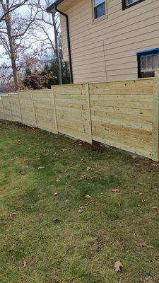 Horizontal Wood Fence