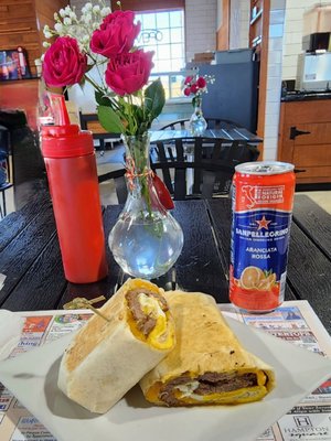 The Ribeye Steak & Egg Wrap.