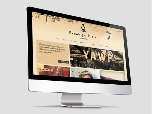 Website design and build for Brooklyn Poets