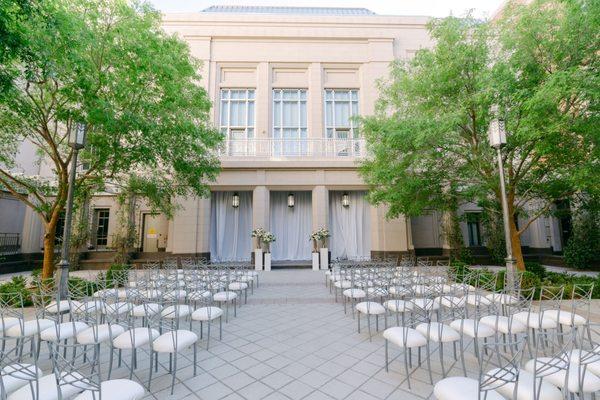 Seating set up at our ceremony.