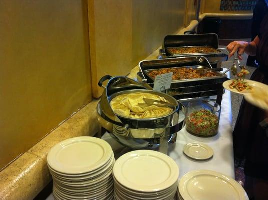 The spicy basil chicken tacos and chorizo fried rice at our wedding.