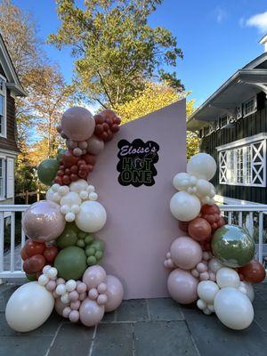 Summer Balloon decor for a baby girl turning 1
HOT ONE THEME