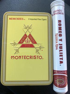 Mini montecristos and a Romeo y Julieta