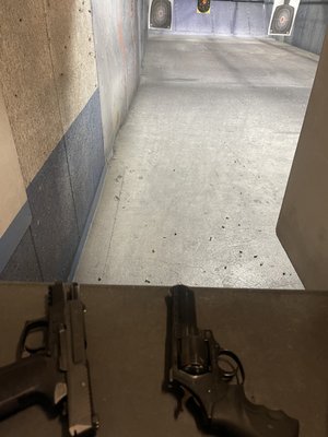 Shooting range for the 20 hours of armed class.