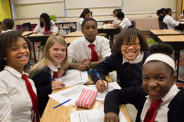 Students in uniform