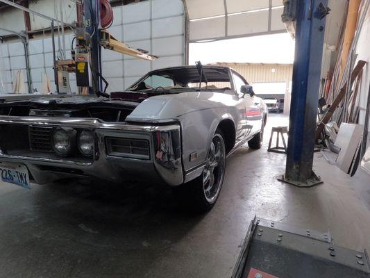 Buick Riviera in for some work