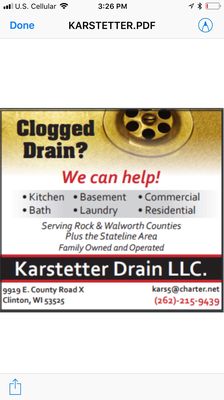 Karstetter Drain