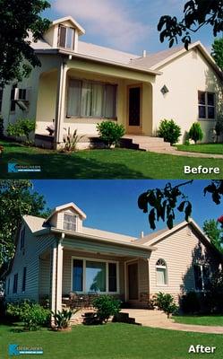 Before and After Siding and Windows